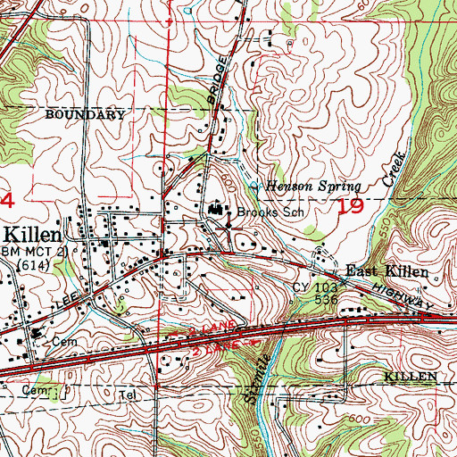 Topographic Map of Masonville (historical), AL