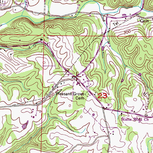 Topographic Map of Mecca (historical), AL