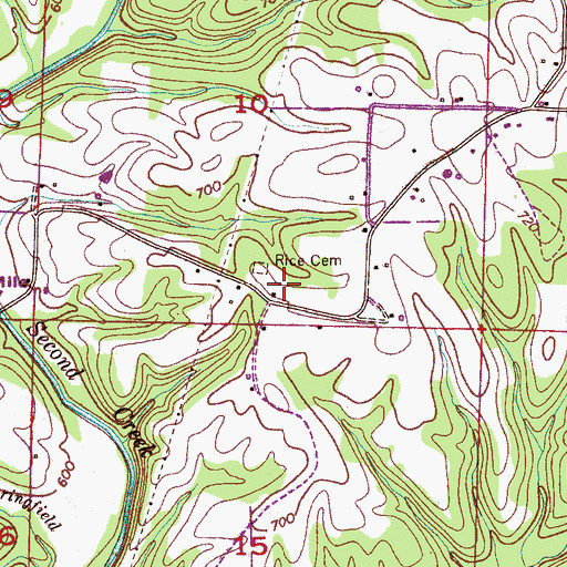 Topographic Map of New Hope Baptist Church, AL
