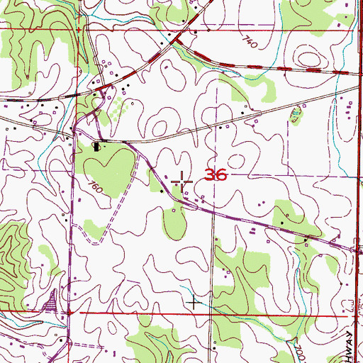 Topographic Map of North Alabama Childrens Home, AL