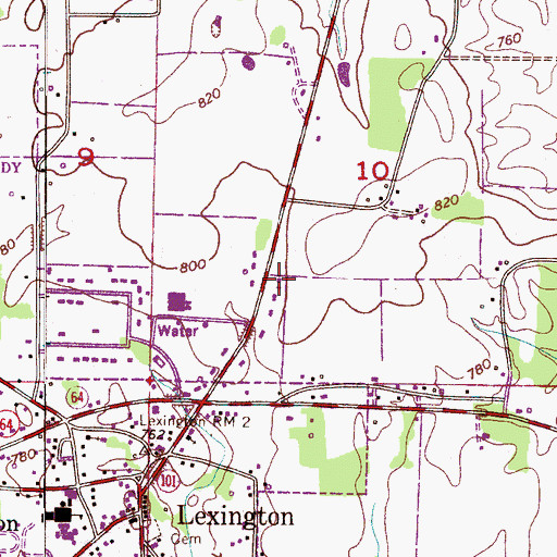 Topographic Map of Northside Church, AL