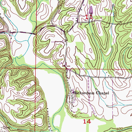 Topographic Map of Palestine (historical), AL