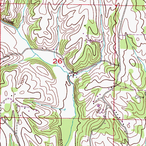 Topographic Map of Posey (historical), AL