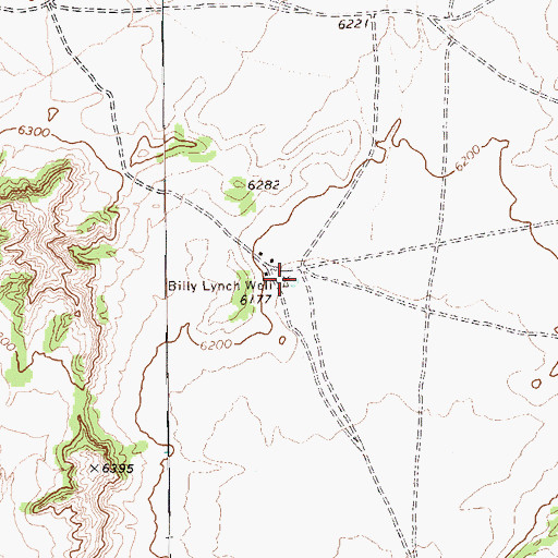 Topographic Map of Billy Lynch Well, AZ
