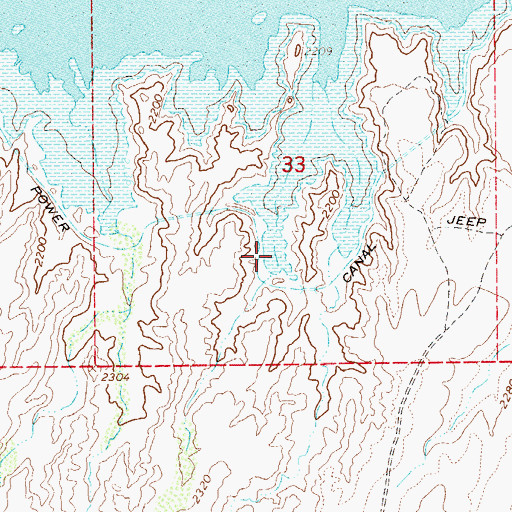 Topographic Map of Bell Plaza Shopping Center, AZ