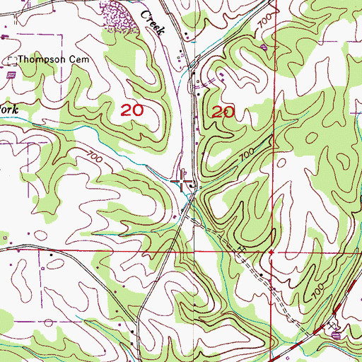 Topographic Map of Stutts School (historical), AL