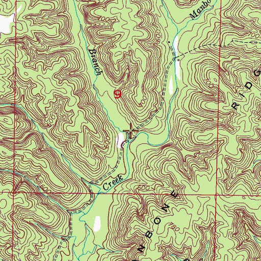 Topographic Map of Turpin Hollow, AL