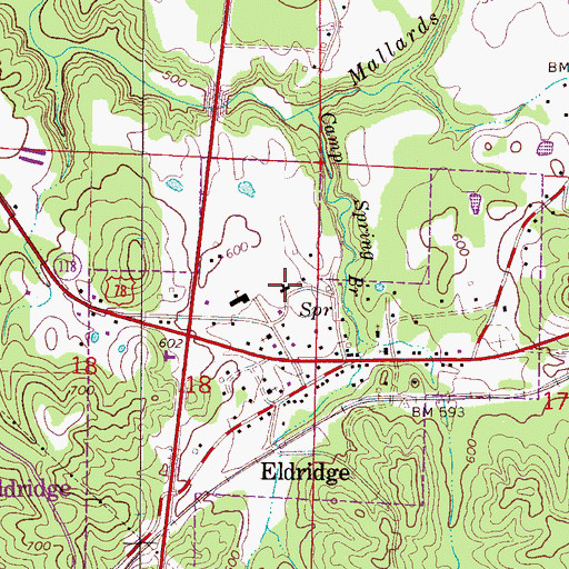 Topographic Map of Baptist Childrens Home, AL