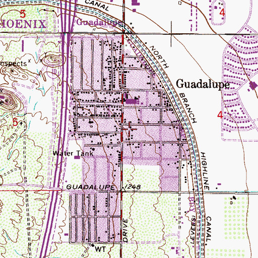 Topographic Map of Biehn Colony Park, AZ