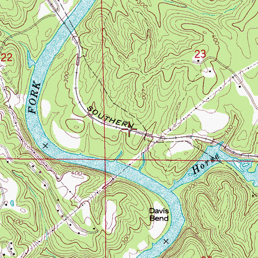 Topographic Map of Clipper (historical), AL