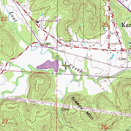 Topographic Map of Gilder Creek, AL