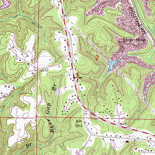 Topographic Map of Good Springs Church, AL