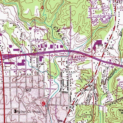 Topographic Map of James Fowler Park, AL