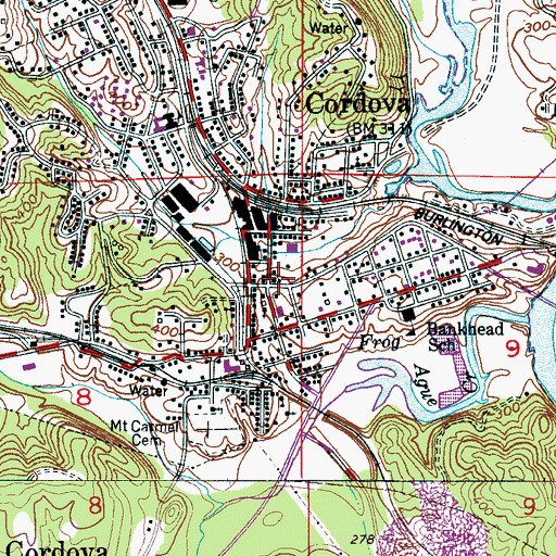 Topographic Map of Long Memorial Methodist Episcopal Church (historical), AL