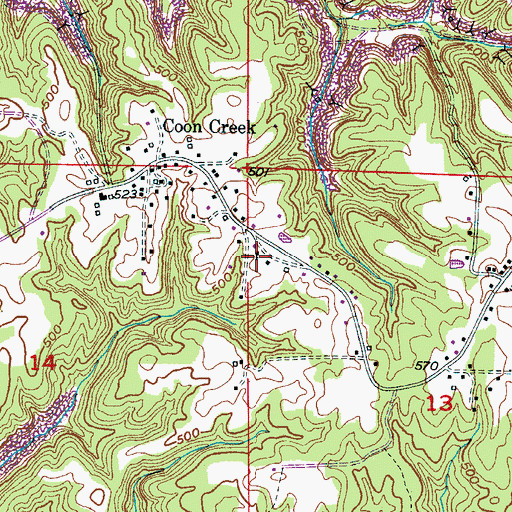 Topographic Map of Owens Chapel Church, AL