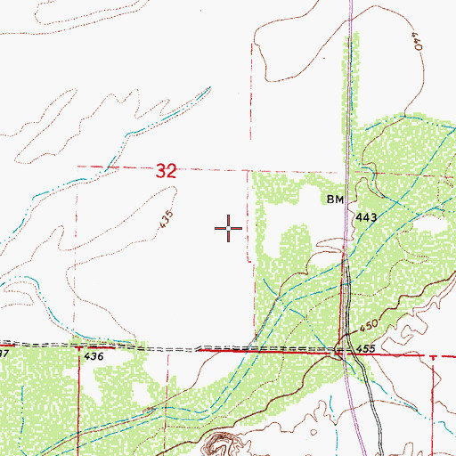 Topographic Map of Browns Well, AZ