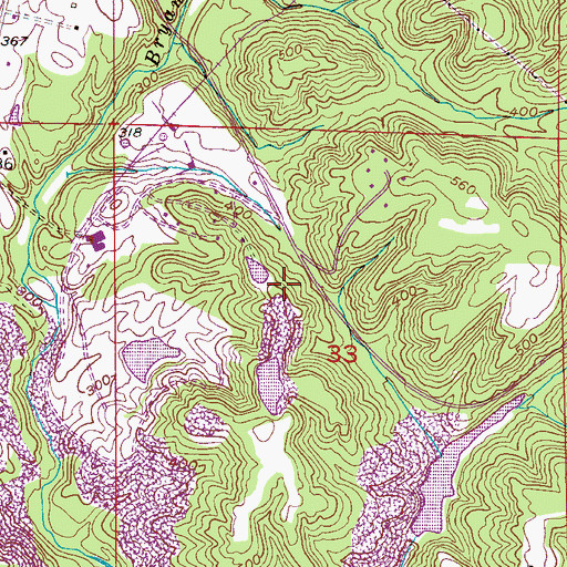 Topographic Map of Segco Mine, AL