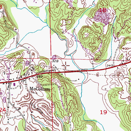 Topographic Map of Sulphur Spring Church, AL