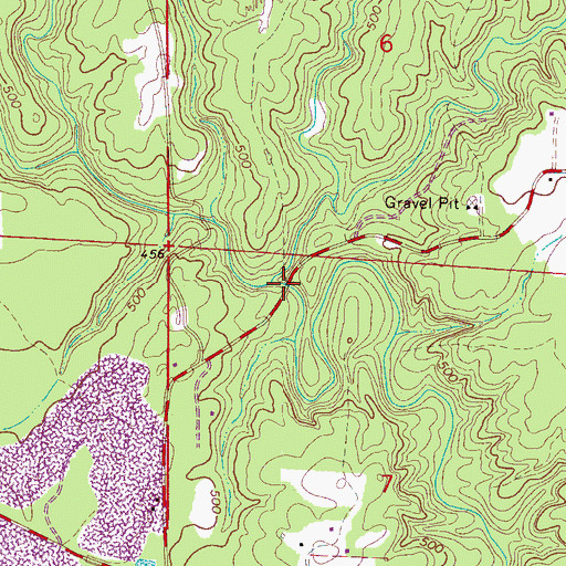 Topographic Map of Turkey Creek, AL