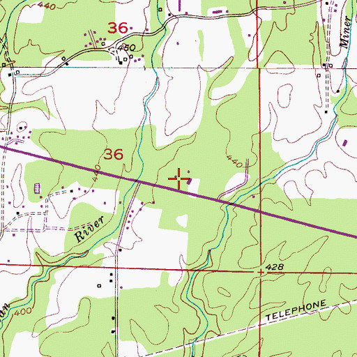Topographic Map of West Walker Church of Christ, AL