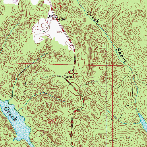 Topographic Map of Wilmington (historical), AL