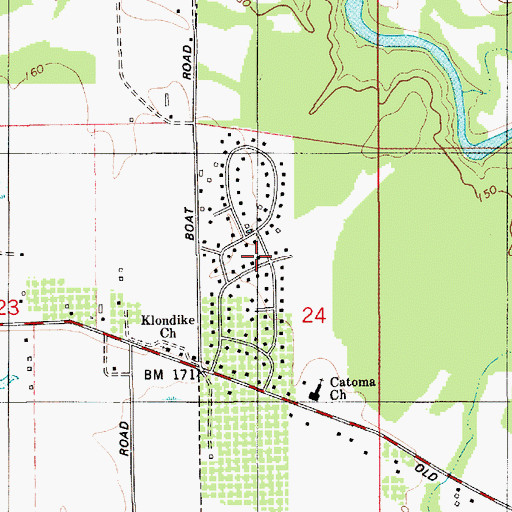 Topographic Map of Country Estates, AL