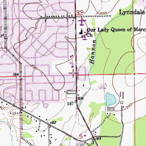 Topographic Map of Covenant Independent Methodist Church, AL