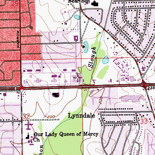Topographic Map of Crippled Childrens Clinic and Rehabilitation Center, AL