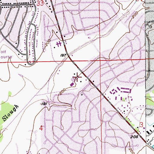 Topographic Map of Crump Elementary School, AL