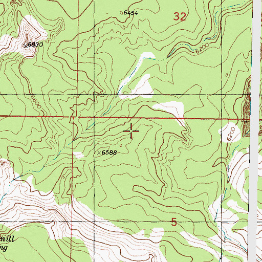 Topographic Map of Canaan Mountain, UT