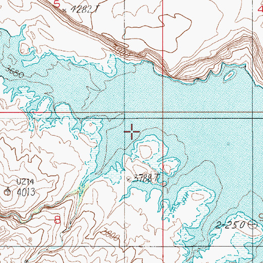 Topographic Map of Grand Gulch, UT
