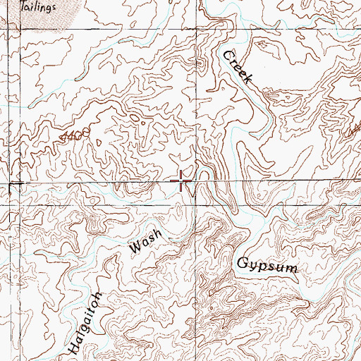 Topographic Map of Halgaitoh Wash, UT