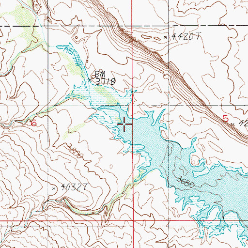 Topographic Map of Halls Creek, UT