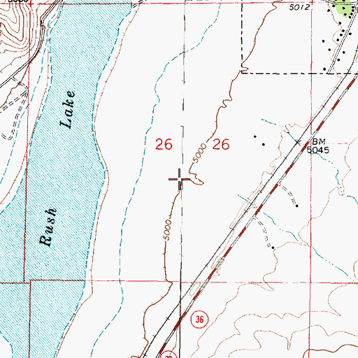 Topographic Map of Soldier Creek, UT