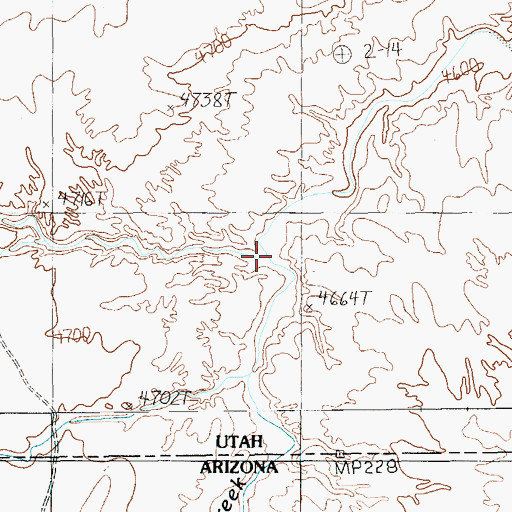 Topographic Map of Stagecoach Wash, UT