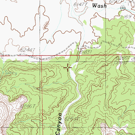Topographic Map of Sweet Alice Canyon, UT