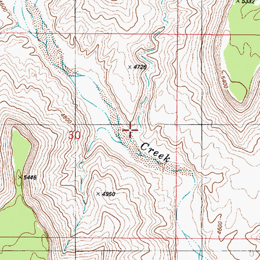 Topographic Map of Pet Hollow, UT