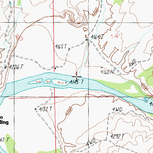 Topographic Map of Agate Wash, UT