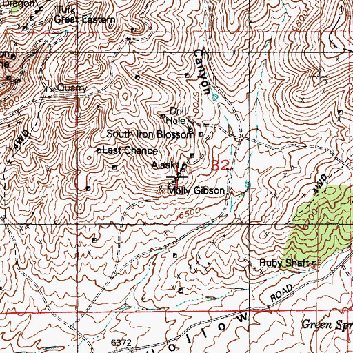 Topographic Map of Alaska, UT
