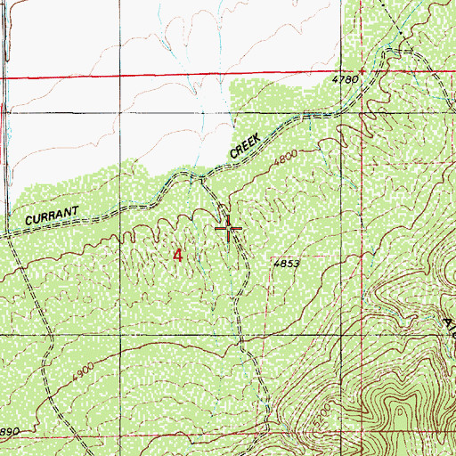 Topographic Map of Alcorns Canyon, UT