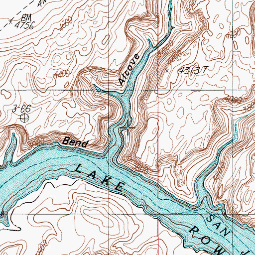 Topographic Map of Alcove Canyon, UT