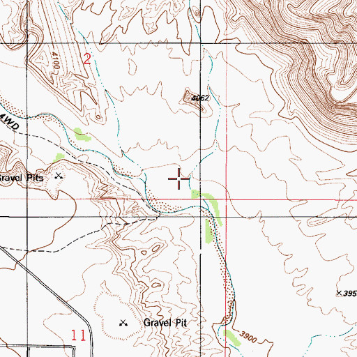 Topographic Map of Alkali Seep, UT