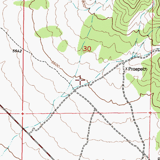 Topographic Map of Alma Young Canyon, UT