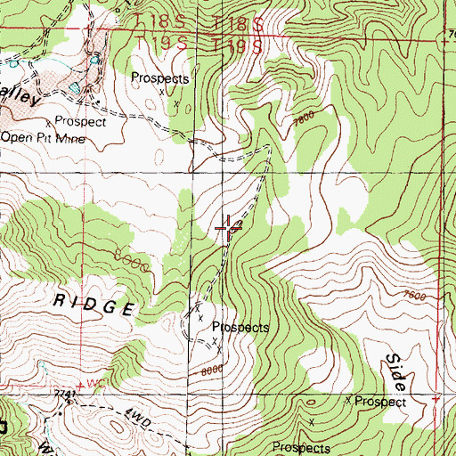 Topographic Map of Amasa Valley, UT