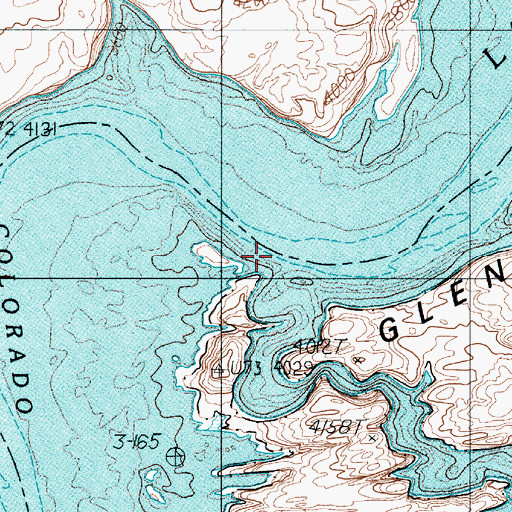 Topographic Map of Anasazi Canyon, UT