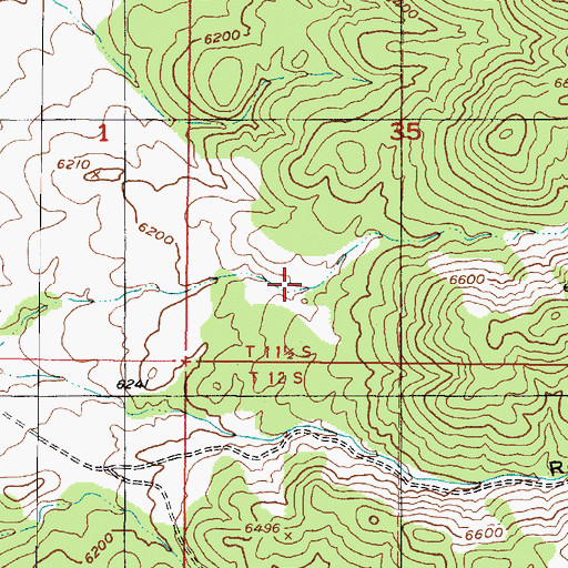 Topographic Map of Andys Pond, UT