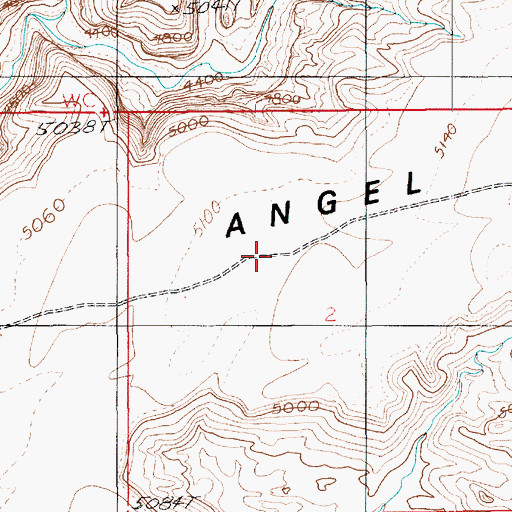 Topographic Map of Angel Point, UT