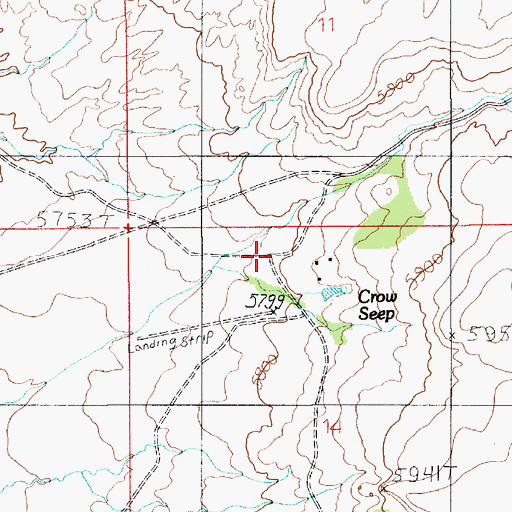 Topographic Map of Angel Trail, UT