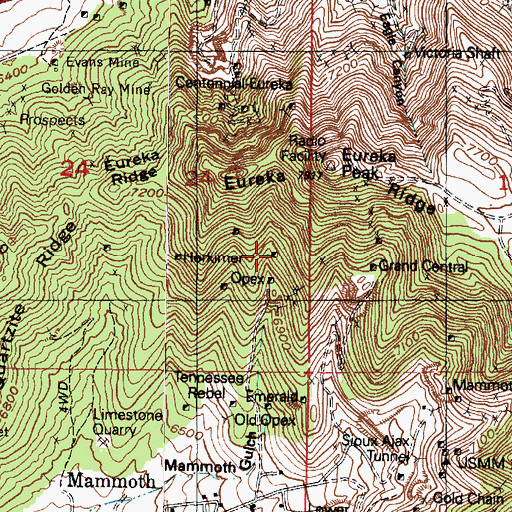 Topographic Map of Annandale, UT