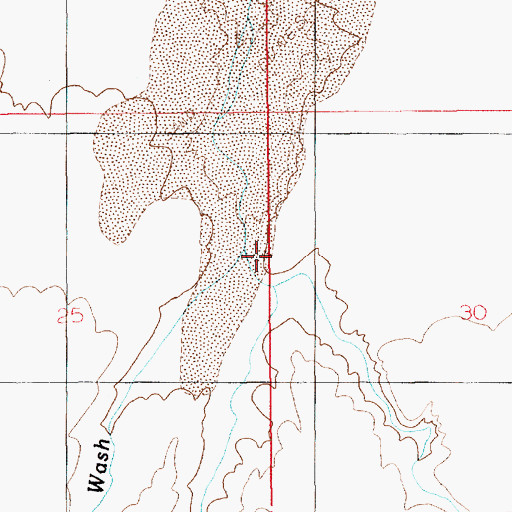 Topographic Map of Antelope Valley, UT